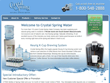 Tablet Screenshot of crystalspring.net